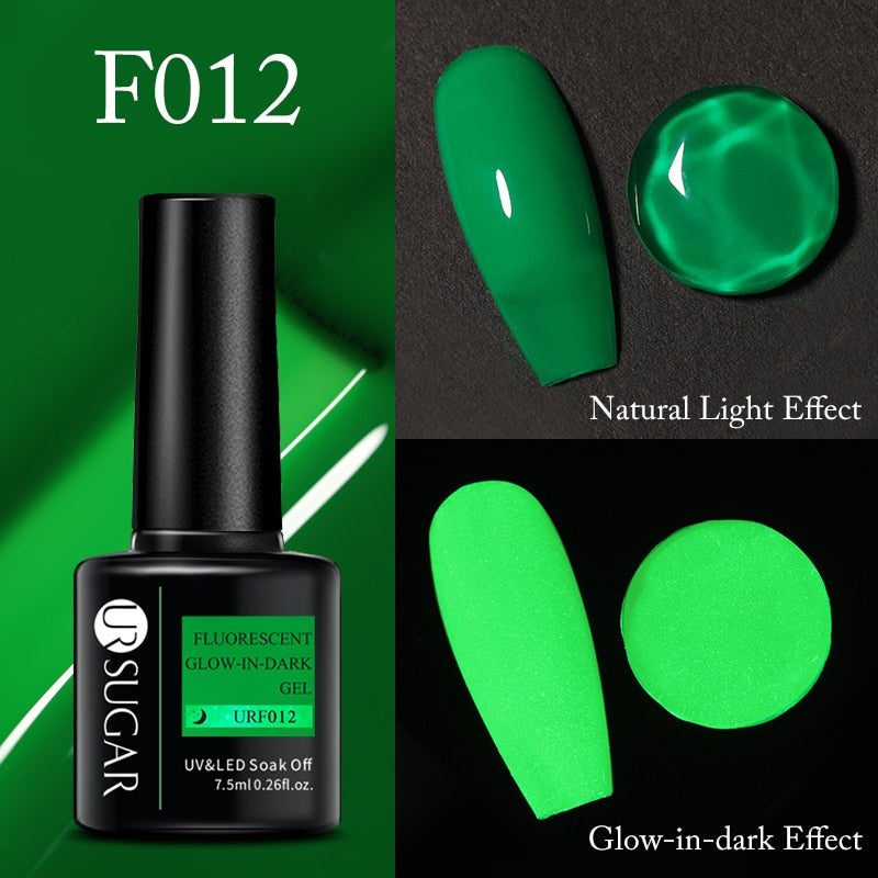 Fluorescent Glow-in-dark Gel Nail